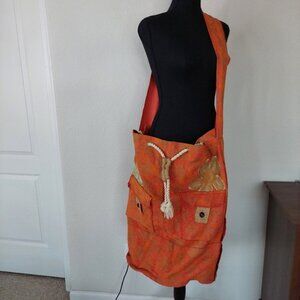 Edge Large Embroidered Bohemian Extendable Bucket Crossbody Bag